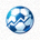 足球高斯指数平台Logo，绿色足球数据分析品牌标识